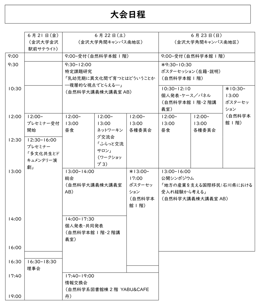 大会日程